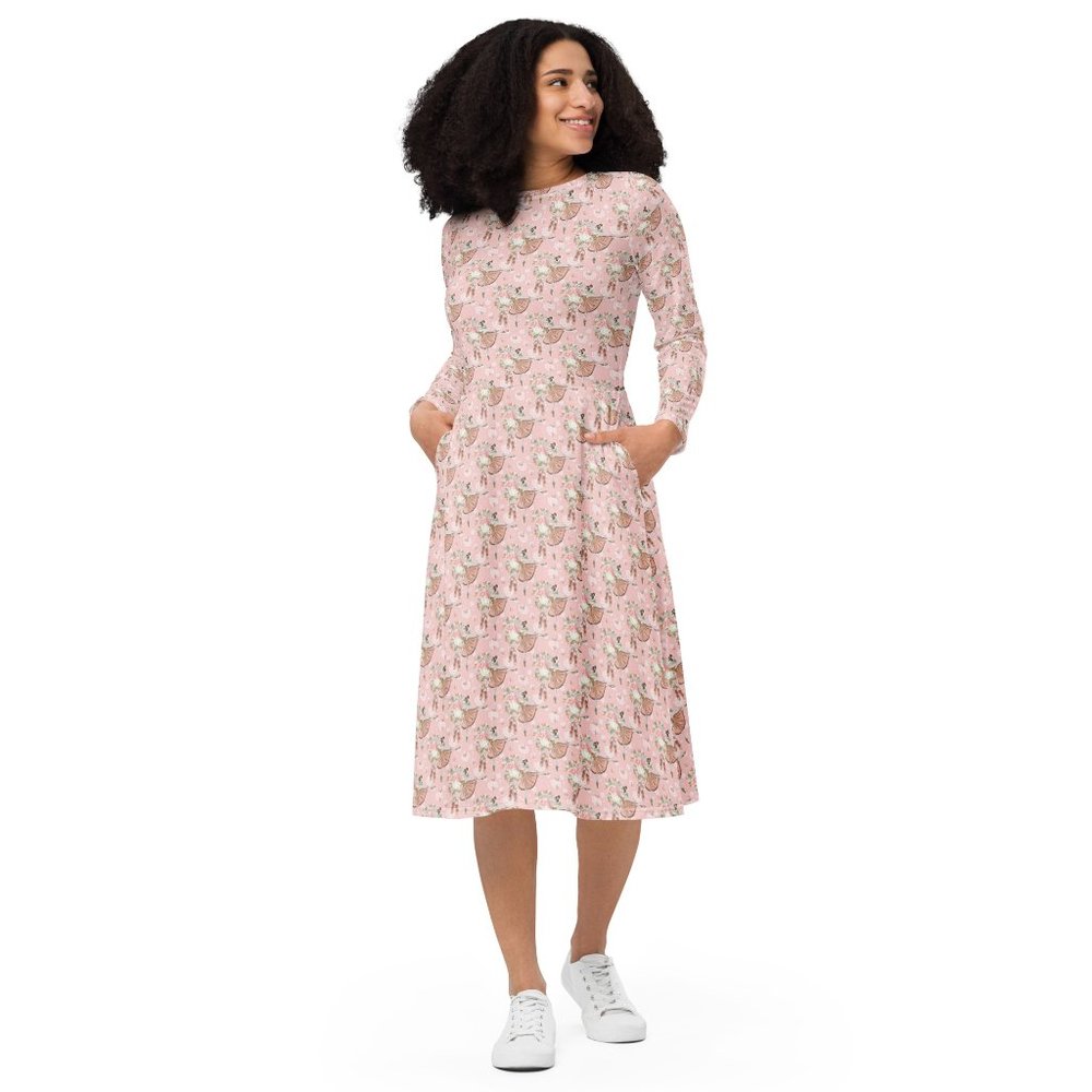 Coquette Aesthetic Ballet Long Sleeve Dress